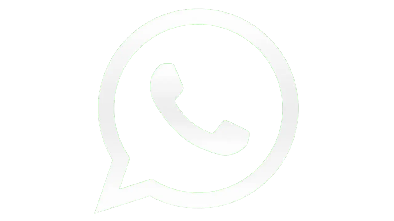 White Whatsapp logo